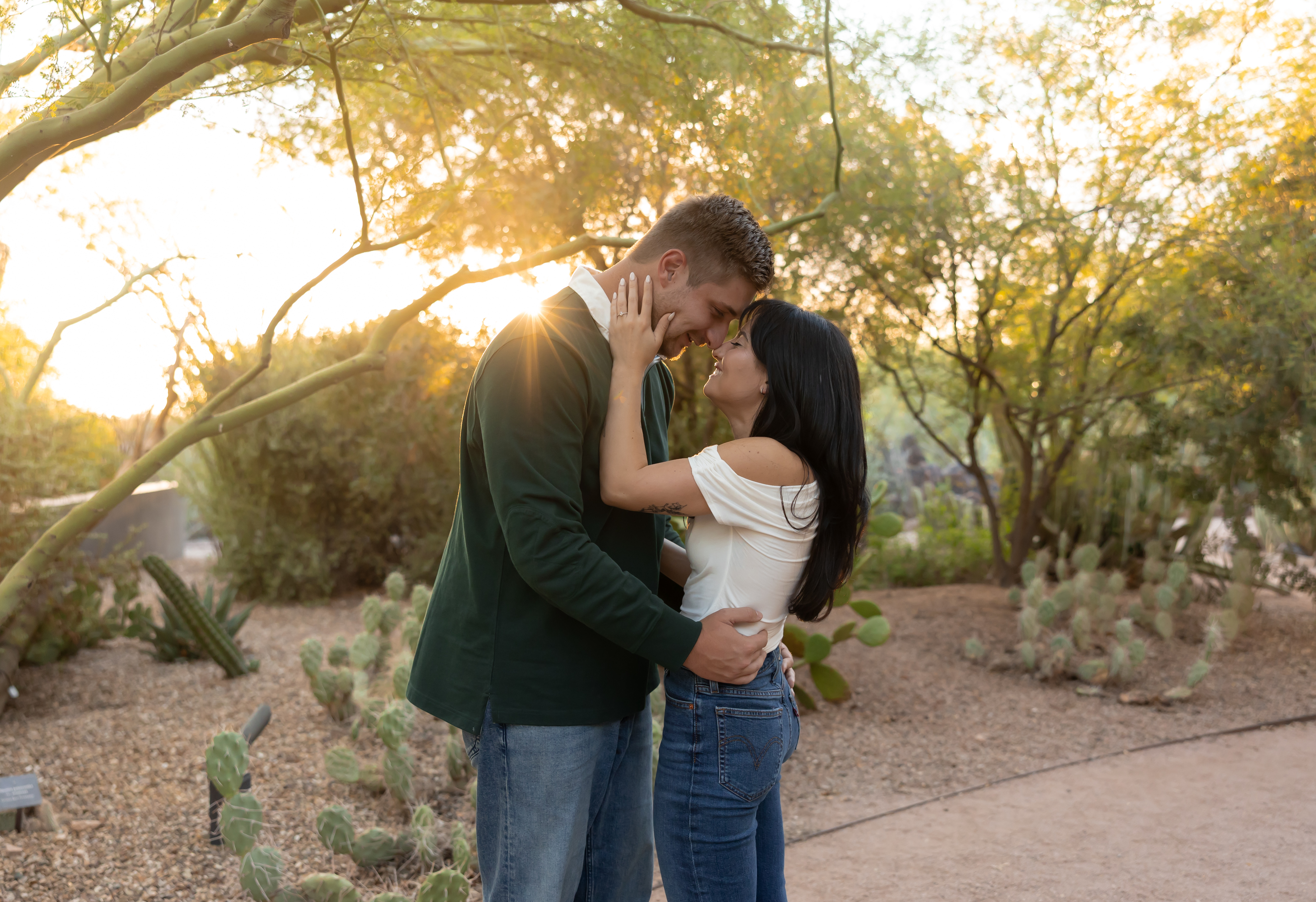 Mark and Ari in the garden